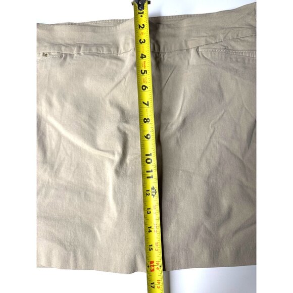 Attyre New York Womens Skort Beige Rayon/Nylon Blend Size 16 - Picture 7 of 8